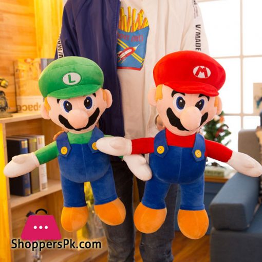 Super Mario Bros Luigi Stuffed Toy 50 CM