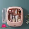 Wall-Mounted Cosmetic Storage Box Perforation-Free Bathroom Toilet Skin Care Products Dust-Proof Wall-Mounted Shelf