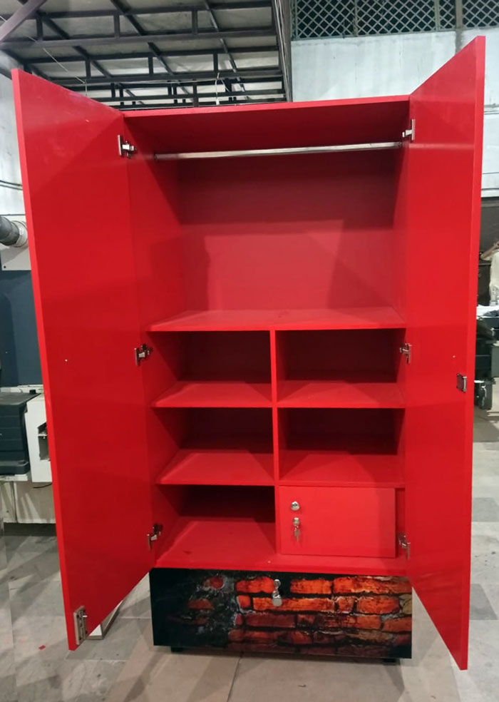 HD Acrylic Gloss Wood Wardrobe