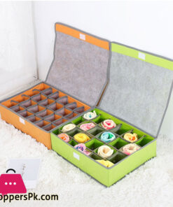 24 Grid Storage Box Multi-Size Ties Socks Underwear Closet Organizer Folding Dividing Box Home Storage & Organization