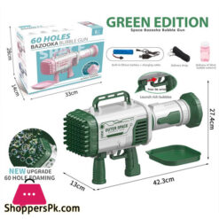 52-Hole Bubble Machine Bubble Rocket Launcher Toy Bubble Gun