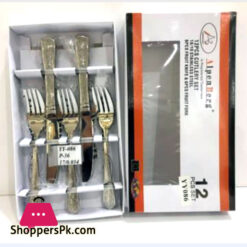 ALPENBURG High Quality 12 Pcs Fruit Knife + Fork Germany Made #YY086