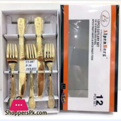 ALPENBURG High Quality 12 Pcs Fruit Knife + Fork Germany Made #YY087