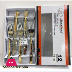ALPENBURG High Quality 12 Pcs Fruit Knife + Fork Germany Made #YY101