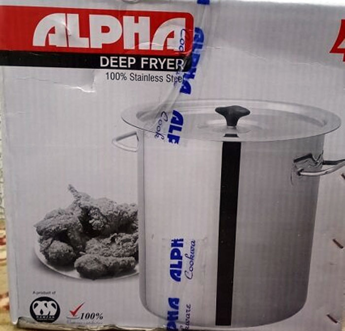 Alpha Deep Fryer Stainless Steel 28 Cm