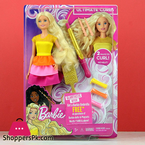 Barbie Ultimate Curls Doll And Playset (Multicolor) 3 Barbie Ultimate Curls Doll And Playset (Multicolor)