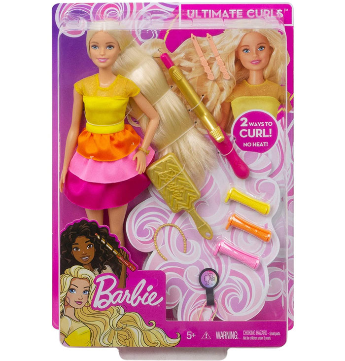 Barbie Ultimate Curls Doll And Playset (Multicolor)