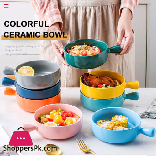 Ceramic Serving Bowls with Handle