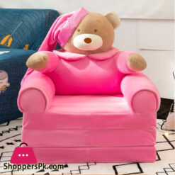 Cute Bear Child Armchair Fold Sofa Cartoon Seat Sofa Washable