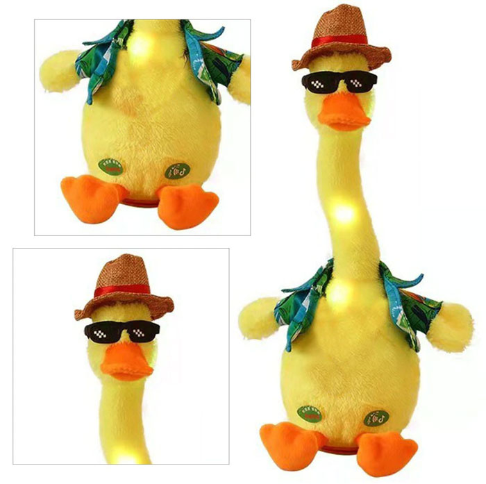 Dancing Duck Plush Singing Dancing Baby Repeats What You Say Dancing Toy Dancing Duck