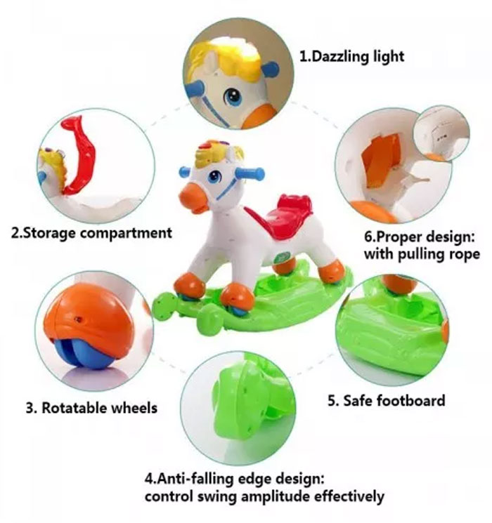 Evergreen 3 In 1 Happy Rocking Pony