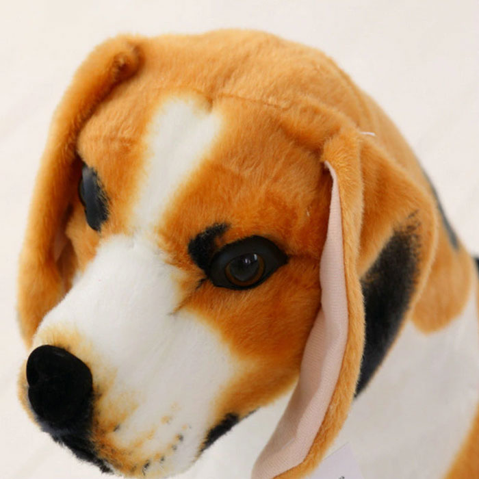 Giant Big Size Beagle Dog Toy Realistic Stuffed Animals Dog Plush Toys Gift For Children  - 40Cm