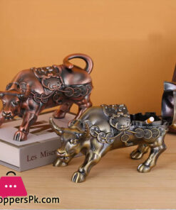 Home Office Windproof Drop-proof Bullfight Ashtray Living Room