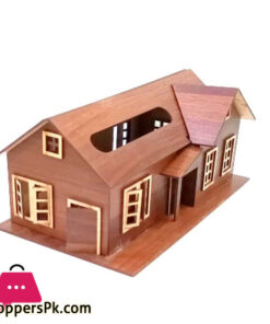 House Shaped Fine Wood Tissue Box