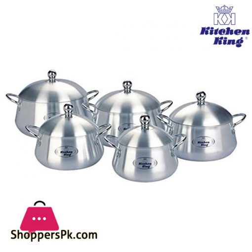 Kitchen King Julia Bely Cookware Anodized Cooking Pot Set 20- 28cm - 10 Pcs