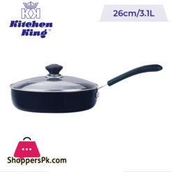 Kitchen King Saute Pan (Glass Lid) – 26cm