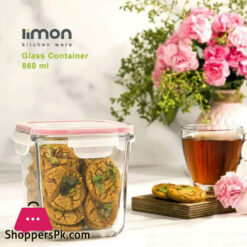 Limon Easy Lock Glass Container 860 ML Iran Made - 1 Pcs