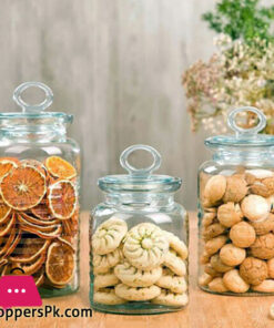 Limon Rustic Glass Jars Airtight Jars with Lids 1.5 Liter 1- Pcs Iran Made