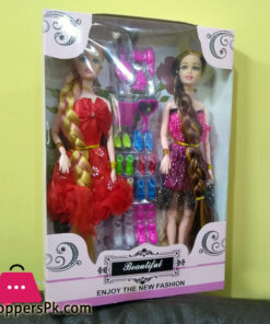 New Happy Girl Doll House for Girls Barbie Doll Set with Fashion Accessories