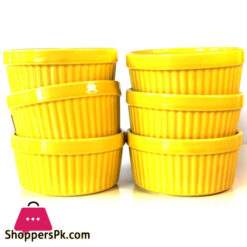 Porcelain Ramekin 6 Pcs Set - 3.5 x 1.5 inches