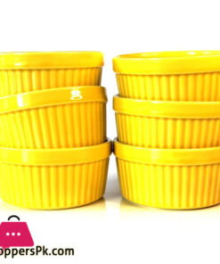 Porcelain Ramekin 6 Pcs Set - 3.5 x 1.5 inches