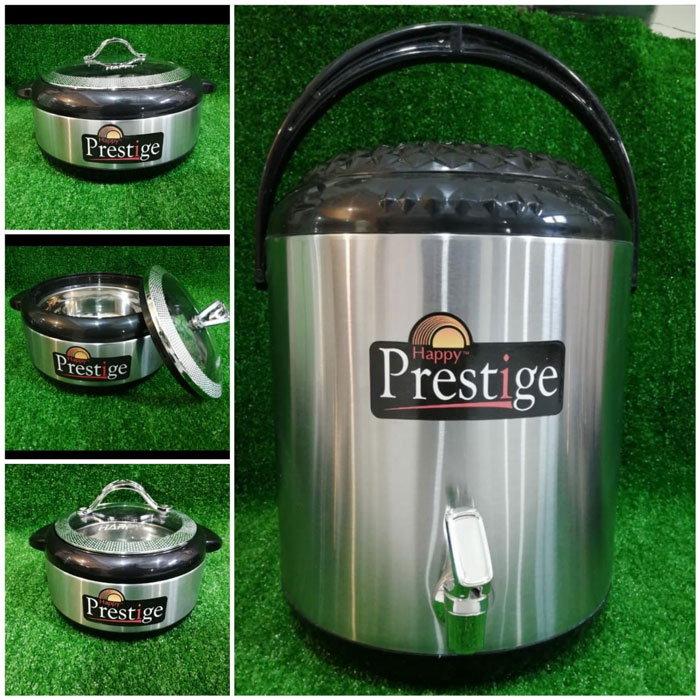 Prestige Glass Top Hot Pot Cooler Set Gift Set 4 Pcs