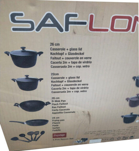 Saflon Cookware Set Granit Line 11-Pcs Turkey Made