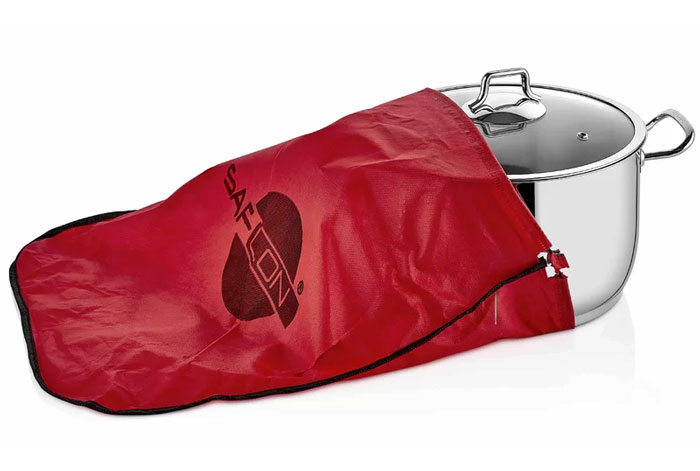 Saflon Safinox 18/10 Stainless Steel Double Bottom Cookware Set 10 Pcs Turkey Made