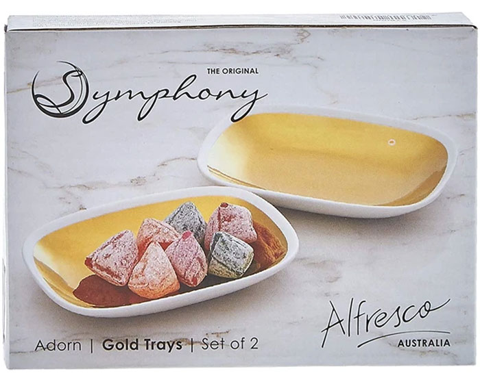 Symphony Adorn Oval Tray Set Of 2 #Sy8000