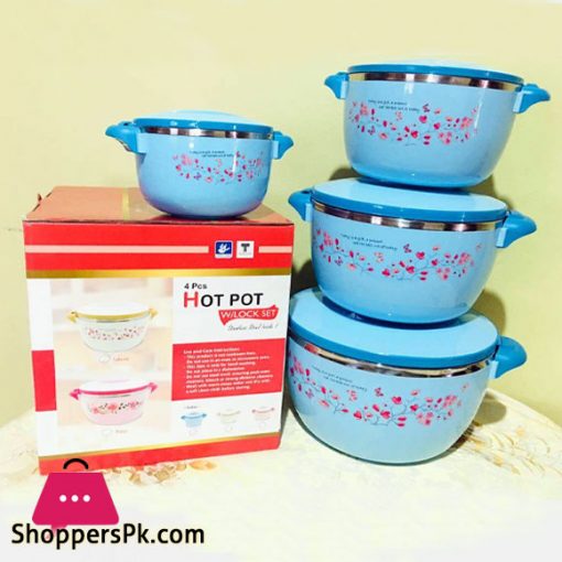Thailand Hot Pot 4Pcs Hot Pot Blue - PB622