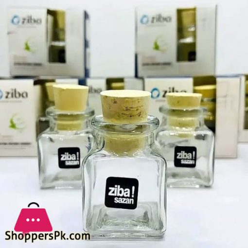 Zibasazan Barbara Jazz Saffron Mini Glass Jar Iran Made ( Set of 2 )