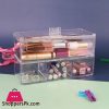 Acrylic Box Two Layer with Lid Organizer