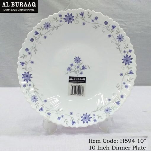 Al Buraag Marble Dinner Plate 10 - Inch ( Set of 6 )