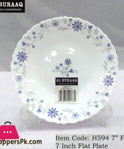 Al Buraag Marble Flate Plate 7 - Inch ( Set of 6 )