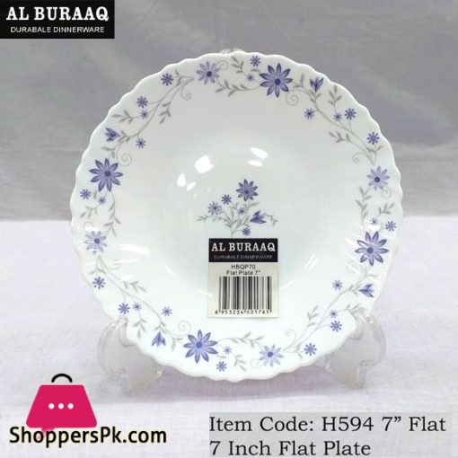 Al Buraag Marble Flate Plate 7 - Inch ( Set of 6 )