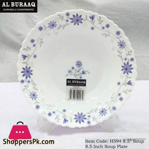 Al Buraag Marble Soup Plate 8.5 - Inch ( Set of 6 )