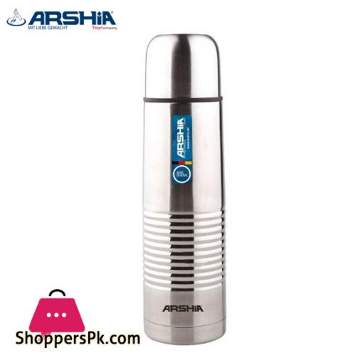Arshia Double Wall Stainless Steel Bullet Flask with Bag - 500ML