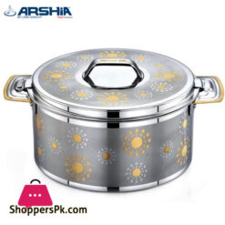 Arshia Stainless Steel Hot Pot Bubble Design - 3.5 Liter
