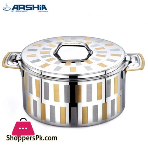 Arshia Stainless Steel Hot Pot Line Design - 7.5 Liter