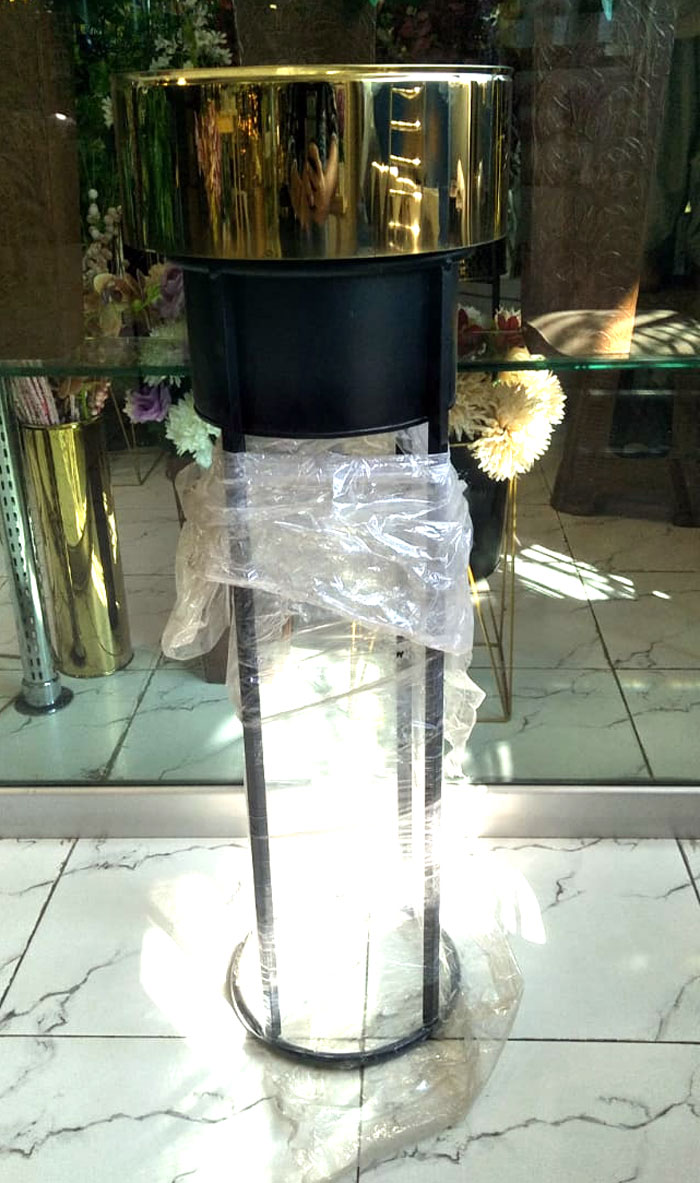 Bella Planter Modern Planter With Rose Gold Pot Large 7 Bella Planter Modern Planter With Rose Gold Pot Large