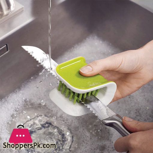 Blade Brush Knife and Cutlery Cleaner Brush Bristle Scrub Kitchen Washing Non-Slip