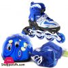 Children's 2in1 inline Skates with Protective Gear Set Size 28-33