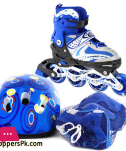 Children's 2in1 inline Skates with Protective Gear Set Size 28-33