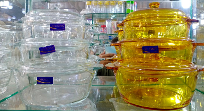 Delisoga Microwavable Bowl With Lid Tempered Glass Classic Casserole Set Of 3