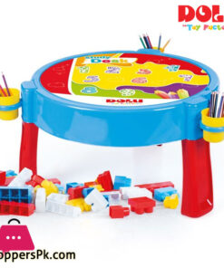 Dolu 2-in 1 Activity Table With 100 Jumbo Blocks - 3072 Turkey Made