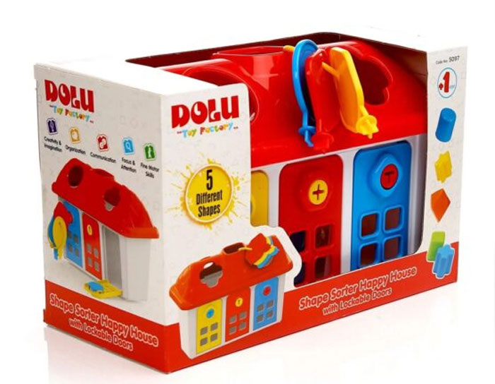 Dolu Shape Sorter Happy House - 5097 Turkey Made 5 Dolu Shape Sorter Happy House - 5097 Turkey Made