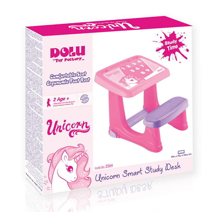 Dolu Smart Study Unicorn Desk Art Drawing Learning Coloring Table – 2560 Turkey Made
