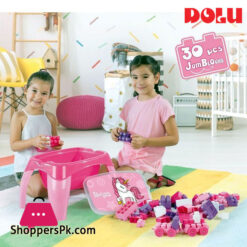 Dolu Unicorn Activity Game Table with 30 Pieces Mega Blocks - 2598 Turkey Made