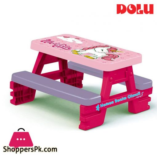 Dolu Unicorn Table for 4 Persons 2 - 7 Years Kids Turkey Made 2518
