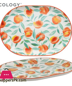 Ecology Punch Peach Large Oval Platter 40.5cm - EC1552